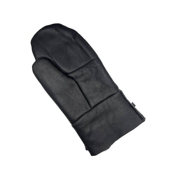 Shearling Sheepskin Leather Mittens – Unisex Winter Fur Mittens - Picture 7 of 8